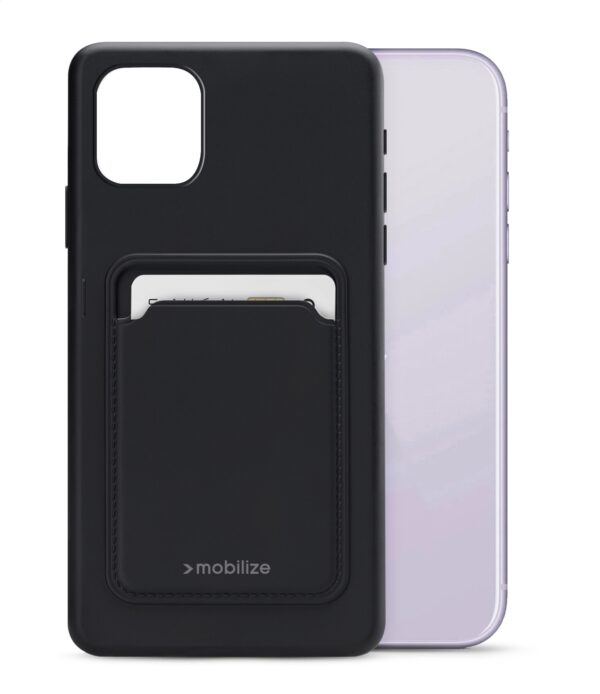 Mobilize Rubber Gelly Card Case Apple Iphone 11 Matt Black