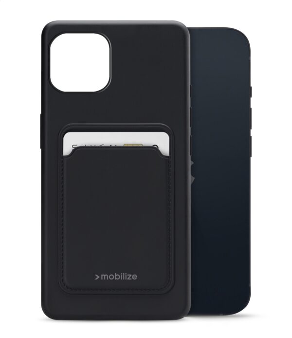 Mobilize Rubber Gelly Card Case Apple Iphone 13 Matt Black