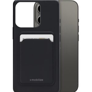 Mobilize Rubber Gelly Card Case Apple Iphone 13 Pro Matt Black