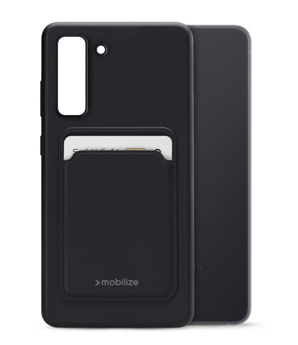Mobilize Rubber Gelly Card Case Samsung Galaxy S21 Fe 5G Matt Black