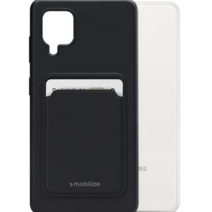 Mobilize Rubber Gelly Card Case Samsung Galaxy A12/M12 Matt Black