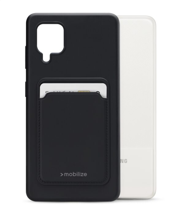 Mobilize Rubber Gelly Card Case Samsung Galaxy A12/M12 Matt Black