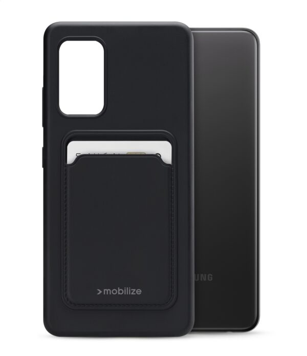 Mobilize Rubber Gelly Card Case Samsung Galaxy A32 4G Matt Black