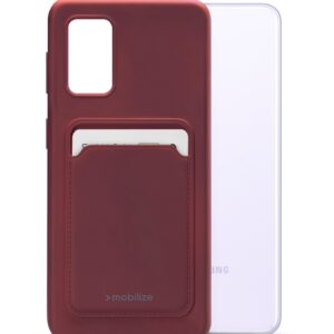 Mobilize Rubber Gelly Card Case Samsung Galaxy A32 5G Matt Bordeaux