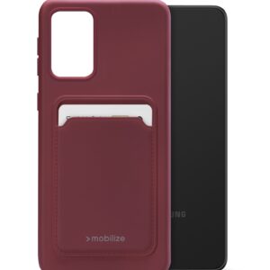 Mobilize Rubber Gelly Card Case Samsung Galaxy A33 5G Matt Bordeaux