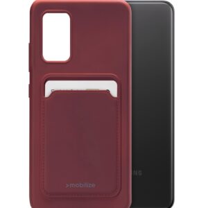 Mobilize Rubber Gelly Card Case Samsung Galaxy A32 4G Matt Bordeaux
