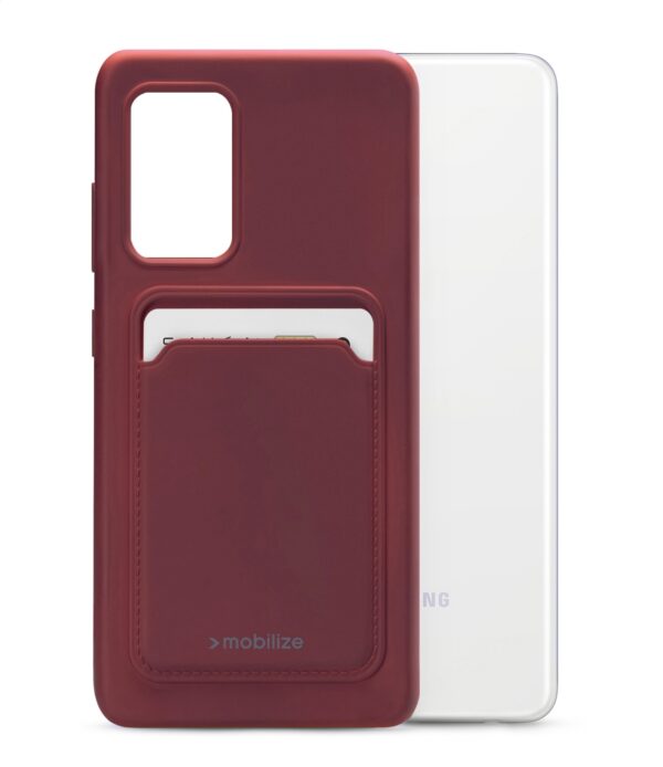 Mobilize Rubber Gelly Card Case Samsung Galaxy S20 Fe Matt Bordeaux