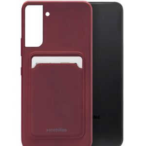 Mobilize Rubber Gelly Card Case Samsung Galaxy S22 5G Matt Bordeaux