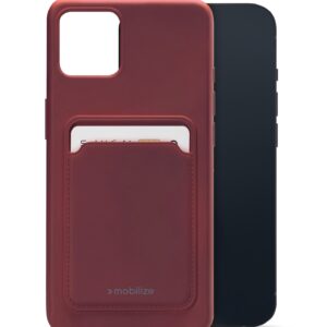 Mobilize Rubber Gelly Card Case Apple Iphone 13 Matt Bordeaux
