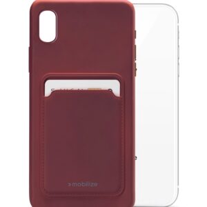 Mobilize Rubber Gelly Card Case Apple Iphone Xr Matt Bordeaux