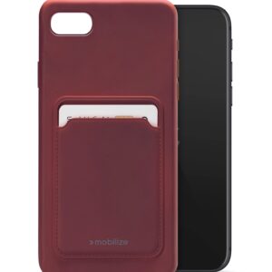 Mobilize Rubber Gelly Card Case Apple Iphone 6/6S/7/8/Se (2020/2022) Matt Bordeaux