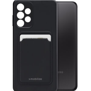 Mobilize Rubber Gelly Card Case Samsung Galaxy A23 5G Matt Black