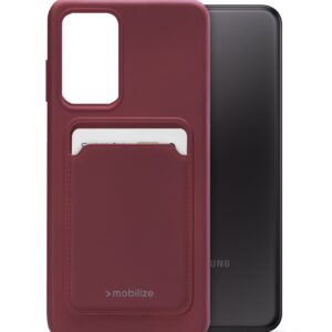Mobilize Rubber Gelly Card Case Samsung Galaxy A23 5G Matt Bordeaux