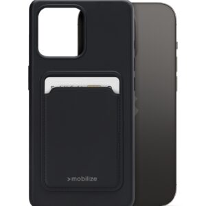 Mobilize Rubber Gelly Card Case Apple Iphone 14 Pro Matt Black