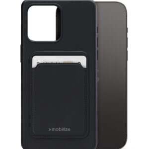 Mobilize Rubber Gelly Card Case Apple Iphone 14 Pro Max Matt Black