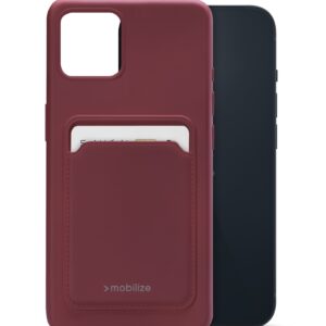 Mobilize Rubber Gelly Card Case Apple Iphone 14 Matt Bordeaux