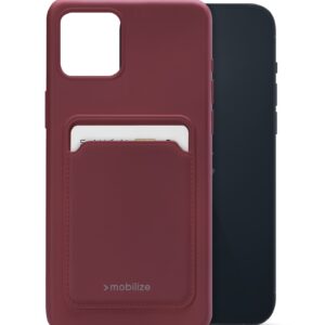 Mobilize Rubber Gelly Card Case Apple Iphone 14 Plus Matt Bordeaux