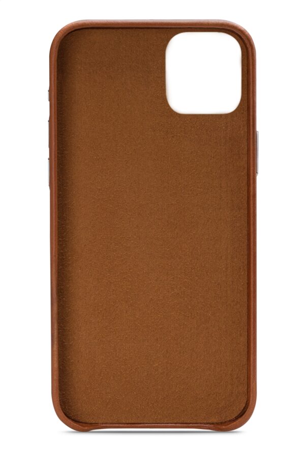 Senza Desire Leather Cover With Card Slot Apple Iphone 14 Burned Cognac - Afbeelding 2