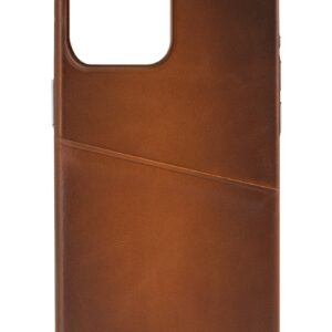 Senza Desire Leather Cover With Card Slot Apple Iphone 14 Pro Max Burned Cognac