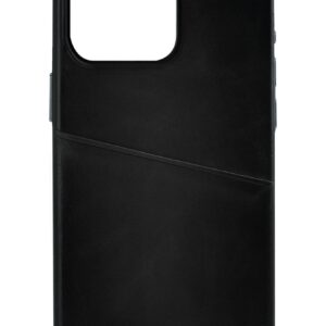 Senza Pure Leather Cover With Card Slot Apple Iphone 14 Pro Deep Black