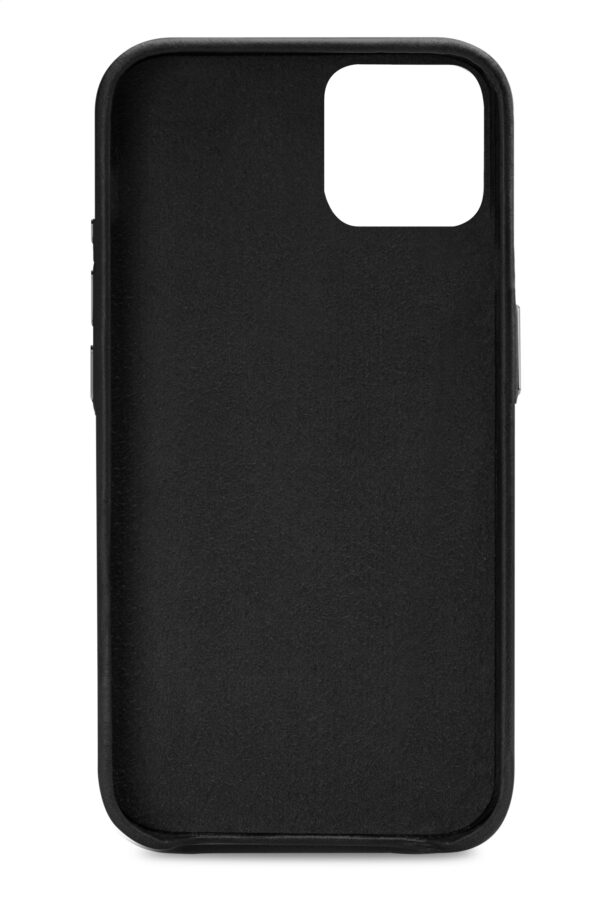 Senza Pure Leather Cover With Card Slot Apple Iphone 14 Plus Deep Black - Afbeelding 2