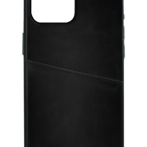 Senza Pure Leather Cover With Card Slot Apple Iphone 14 Pro Max Deep Black