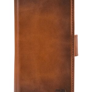 Senza Desire Leather Wallet Apple Iphone 14 Plus Burned Cognac