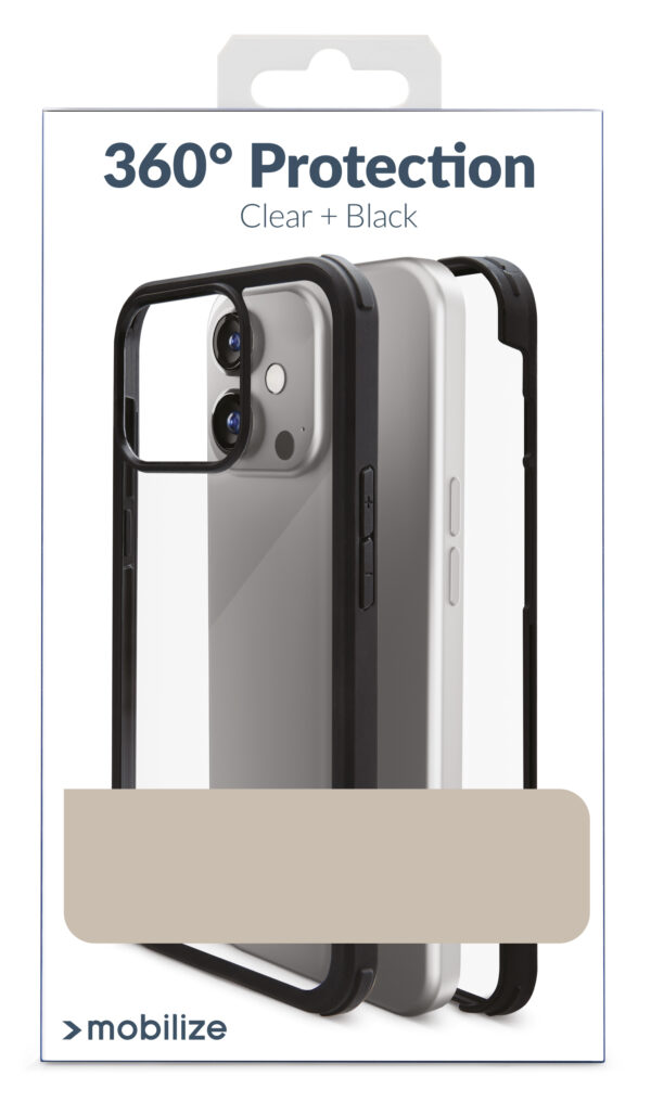 Mobilize Tempered Glass 360 Protection Case Apple Iphone 14 Pro Black - Afbeelding 8
