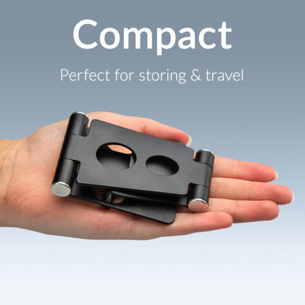 Mobilize Foldable Aluminium Phone Holder Black - Afbeelding 6
