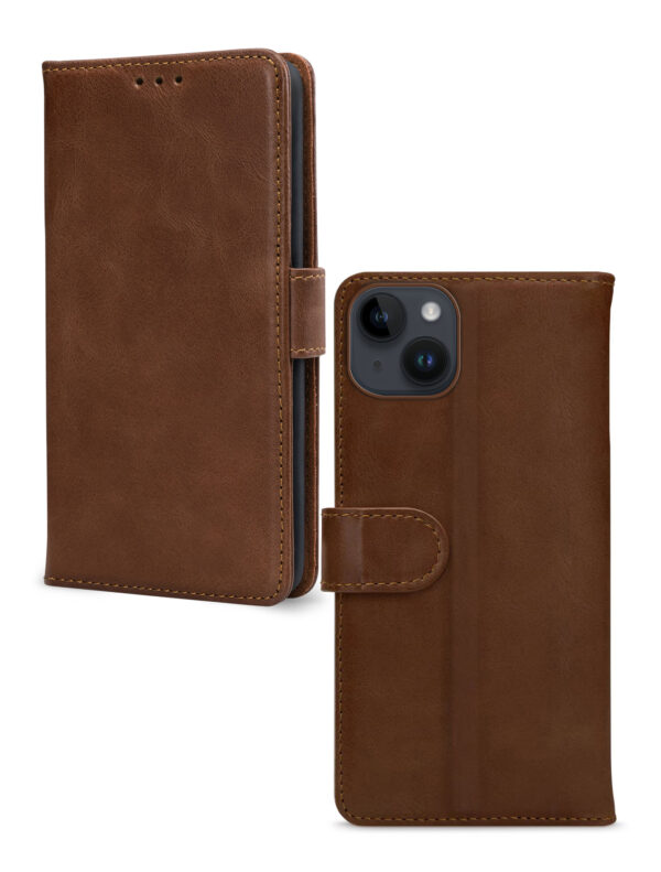 Mobilize Leather Wallet Apple Iphone 14 Plus Brown - Afbeelding 2