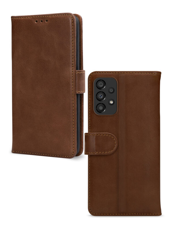 Mobilize Leather Wallet Samsung Galaxy A33 5G Brown - Afbeelding 2