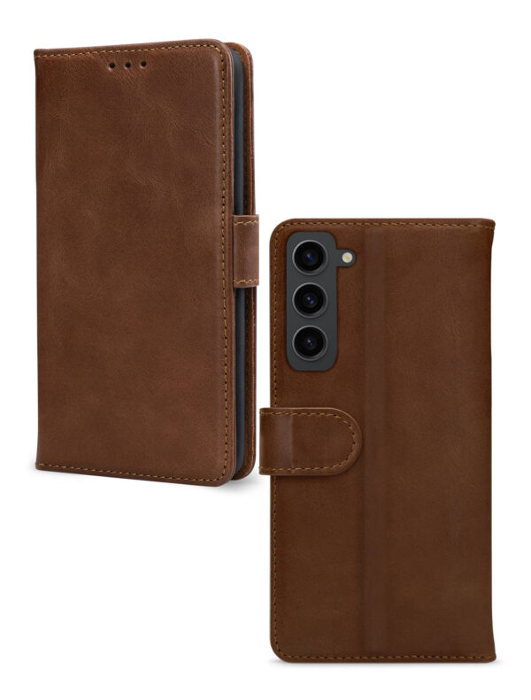 Mobilize Leather Wallet Samsung Galaxy S23 5G Brown - Afbeelding 2