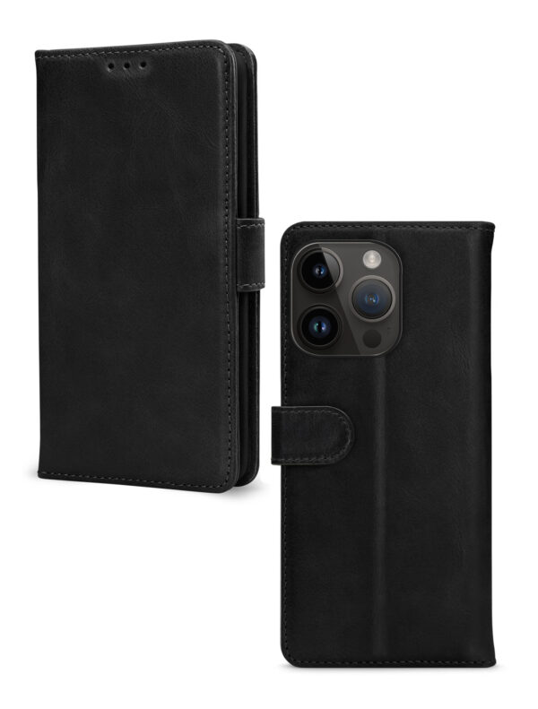 Mobilize Leather Wallet Apple Iphone 14 Pro Black - Afbeelding 2
