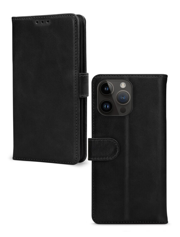 Mobilize Leather Wallet Apple Iphone 14 Pro Max Black - Afbeelding 2