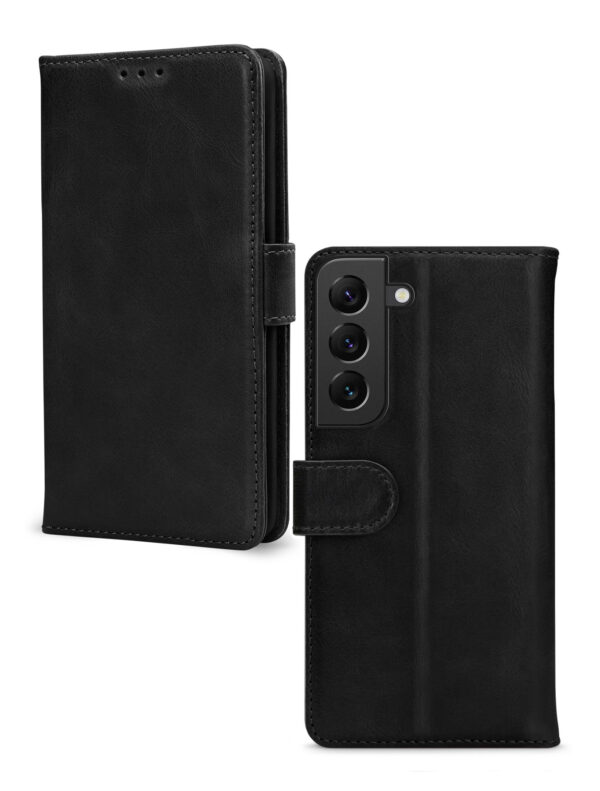 Mobilize Leather Wallet Samsung Galaxy S22 5G Black - Afbeelding 2