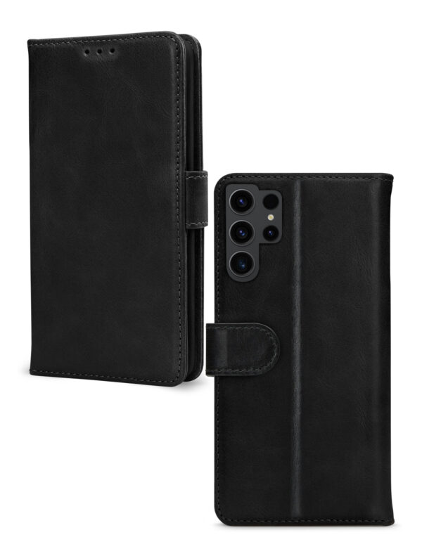 Mobilize Leather Wallet Samsung Galaxy S23 Ultra 5G Black - Afbeelding 2
