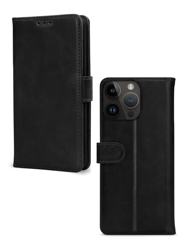 Mobilize Premium Gelly Wallet Book Case Apple Iphone 14 Pro Max Black - Afbeelding 2