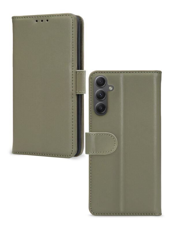 Mobilize Premium Gelly Wallet Book Case Samsung Galaxy A34 5G Green - Afbeelding 2