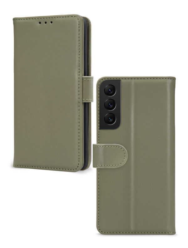 Mobilize Premium Gelly Wallet Book Case Samsung Galaxy S22 5G Green - Afbeelding 2