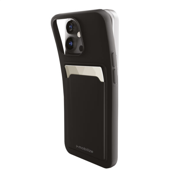 Mobilize Rubber Gelly Card Case Samsung Galaxy S23 5G Matt Black - Afbeelding 6