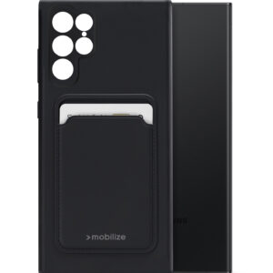 Mobilize Rubber Gelly Card Case Samsung Galaxy S23 Ultra 5G Matt Black