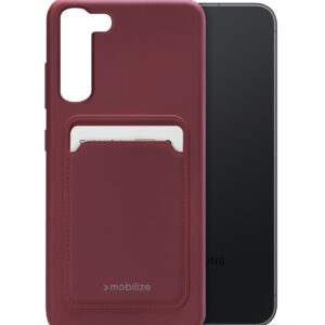 Mobilize Rubber Gelly Card Case Samsung Galaxy S23 5G Matt Bordeaux