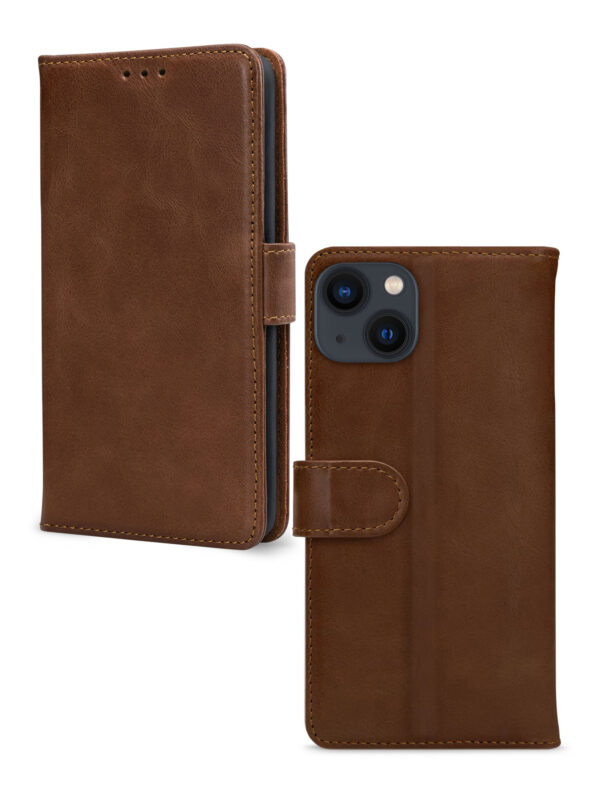 Mobilize Leather Wallet Apple Iphone 13 Mini Brown - Afbeelding 2