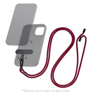 Mobilize Nylon Lanyard Bordeaux