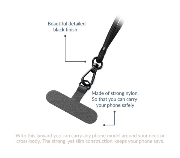 Mobilize Nylon Lanyard Blue - Afbeelding 4
