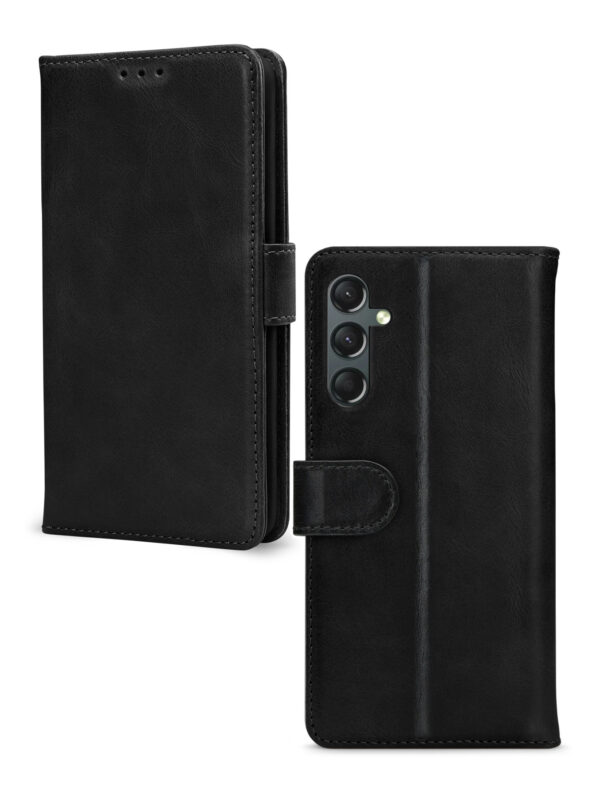 Mobilize Leather Wallet Samsung Galaxy A24 4G Black - Afbeelding 2