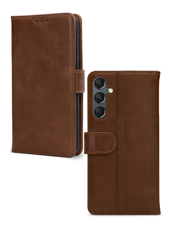 Mobilize Leather Wallet Samsung Galaxy A24 4G Brown - Afbeelding 2