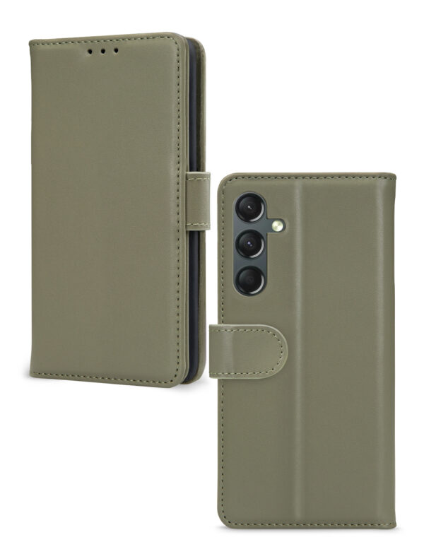 Mobilize Premium Gelly Wallet Book Case Samsung Galaxy A24 4G Green - Afbeelding 2