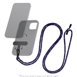 Mobilize Nylon Lanyard Blue/Red