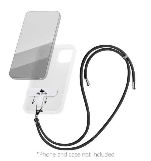 My Style Smartphone Lanyard Black